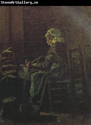 Vincent Van Gogh Peasant Woman at the Spinning Wheel (nn04)